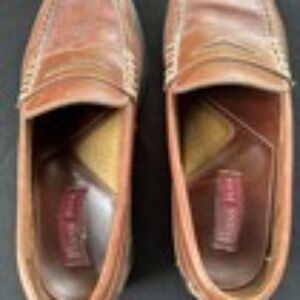 G. H. Bass FlexStep Brown Brazil Leather Penny Slip On Loafer Mens Size 10 M